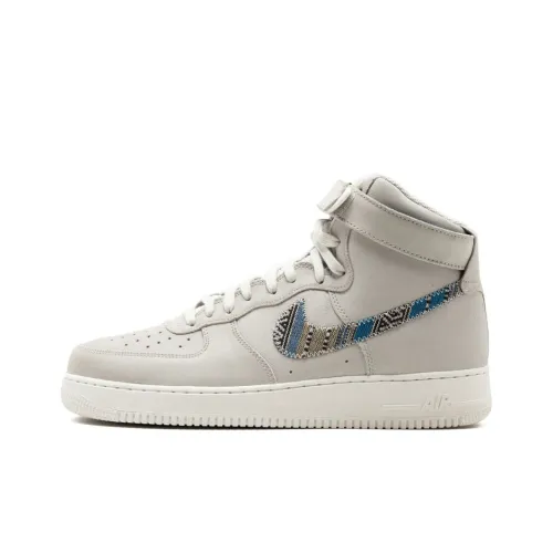 Nike Air FORCE 1 07 LV8 Slip-Resistant Abrasion-Resistant High Top Skateboarding Shoes Men's Gray