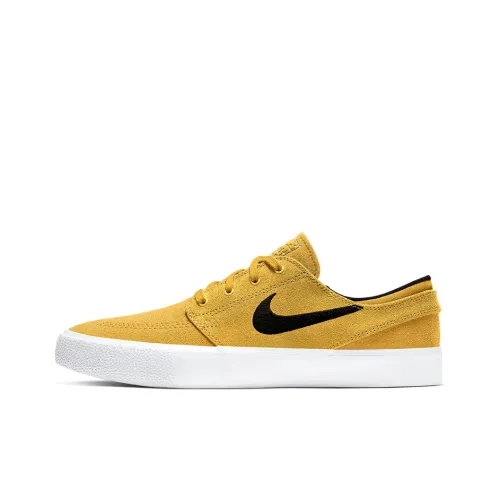 Nike SB Stefan Janoski Покрытие Slip-Resistant Низкие Кроссовки для Скейтбординга Унисекс Желтые