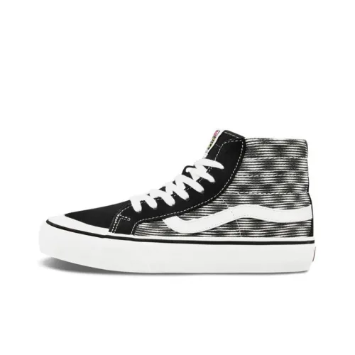 VANS SK8 138 Decon SF High Топ Скейтборд Кроссовки Унисекс Черно-белая Шахматка