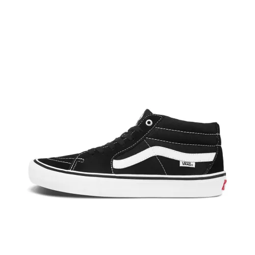Vans SK8 Pro MID Топ Скейтборд Кроссовки Унисекс Черный Белый