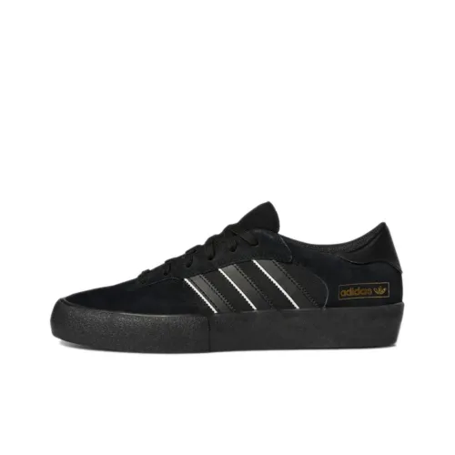 Adidas Originals Matchbreak Super Abrasion Resistant Покрытие Низкие Кроссовки для скейтбординга Унисекс Черный Золотой