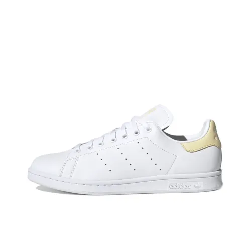 Adidas Originals STAN SMITH Collection Нескользящий Легкий Низкий Топ Кроссовки для скейтбординга Унисекс Светлый Желтый Белый