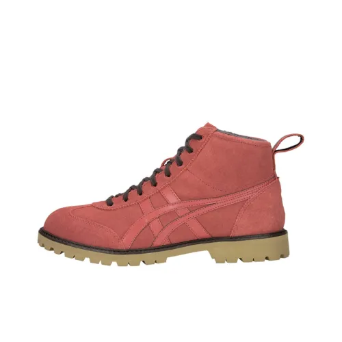 Onitsuka Tiger Rinkan Легкий Баланс MID Топ Скейтборд Кроссовки Унисекс Кирпично-красный