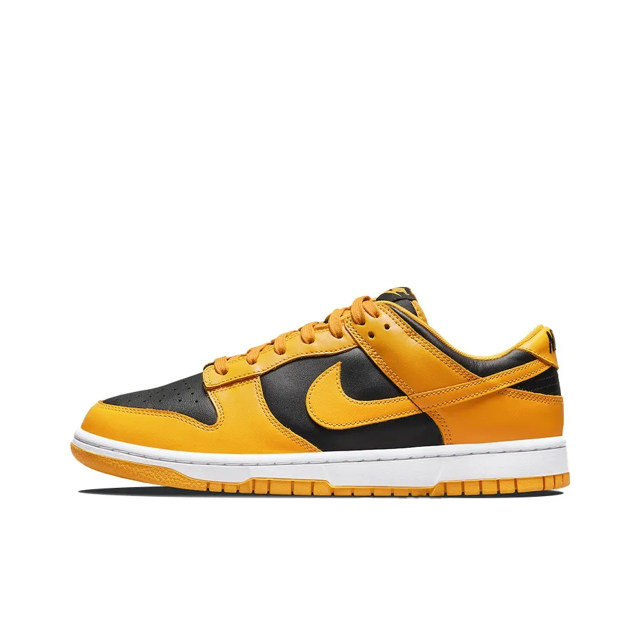 Nike Dunk Low Топ Скейтборд Кроссовки Мужские Черные Желтые