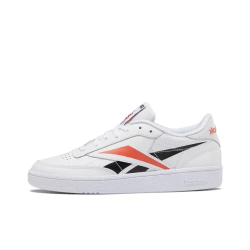 Reebok совместный бренд Club C Series 85 Low Топ Скейтборд Кроссовки Женские Белые Черные