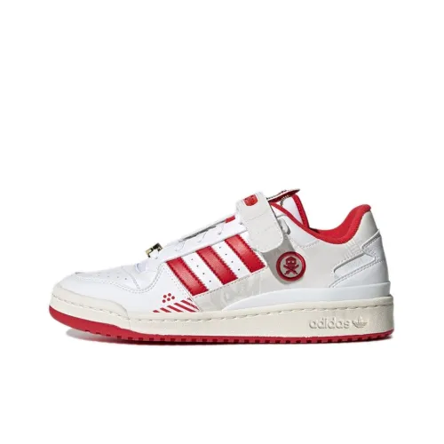 Quiccs x Adidas Originals FORUM Low 'TEQ63' Low Топ Скейтборд Кроссовки Унисекс Белый Красный