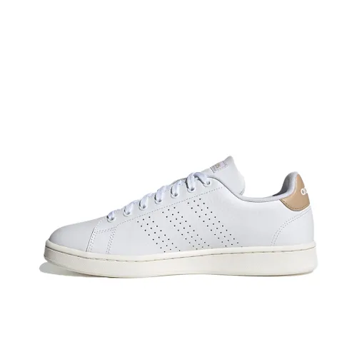 ADIDAS NEO ADVANTAGE Дышащие Низкие Кроссовки для Скейтбординга Мужские Белые Коричневые