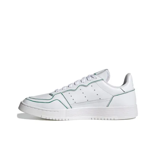 Adidas Originals Super Court Slip-Resistant Low Top Скейтборд Кроссовки Унисекс Белый Зеленый