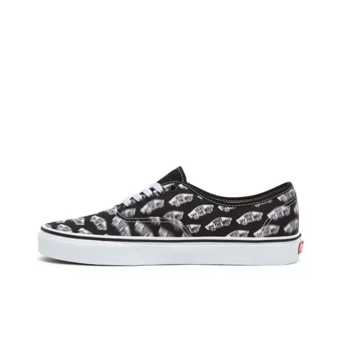 VANS Authentic Series Blur Boards Low Топ Скейтборд Кроссовки Унисекс Черный Белый