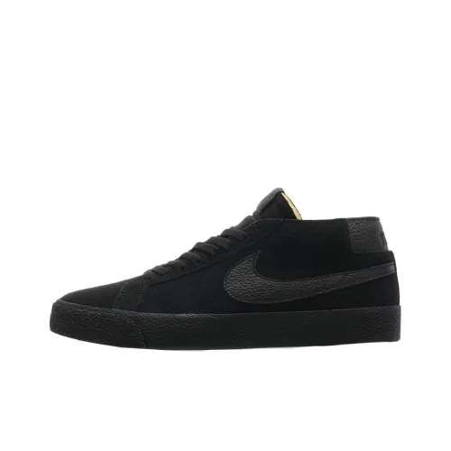 nike SB Zoom Blazer Chukka 'Черный GUM' Нескользящий Легкий Низкий Скейтбординг Кроссовки Унисекс Чисто Черный