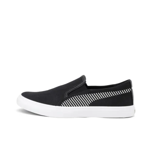 PUMA Madrid Slip On Idp Balanced Легкий Низкий Топ Скейтборд Кроссовки Мужской Черный Белый