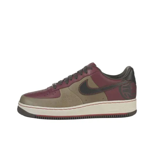 Nike Air Force 1 The Dome Baltimore Low Топ Скейтборд Кроссовки Мужские Темно-бордовый Коричневый