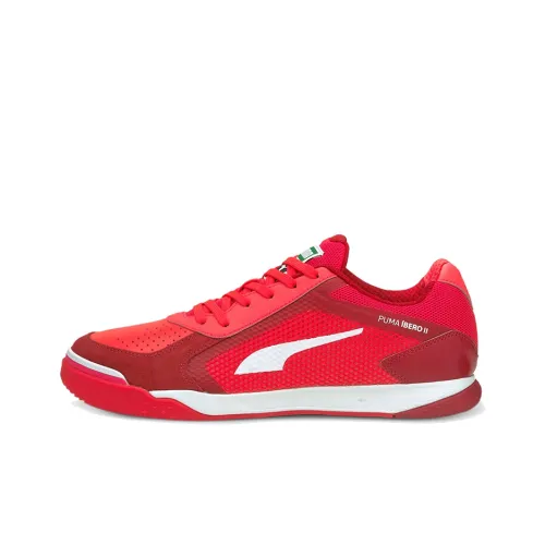 PUMA Ibero 3 Futsal Low Топ Кроссовки для скейтбординга Мужские Белый Красный