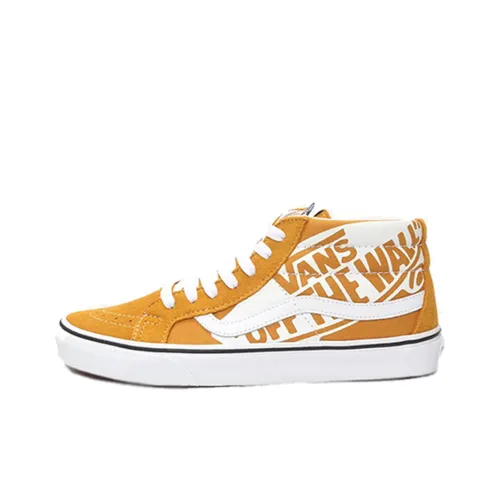 VANS SK8 Reissue MID Топ Кроссовки для скейтбординга Унисекс Желтый