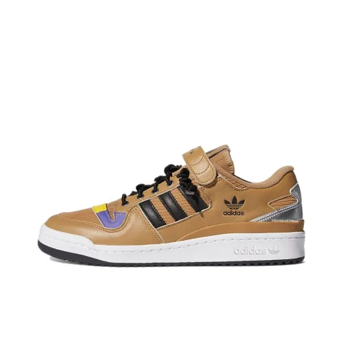 Adidas Originals FORUM Low 'AWESOM O' Low Топ Кроссовки для скейтбординга Унисекс Коричневый