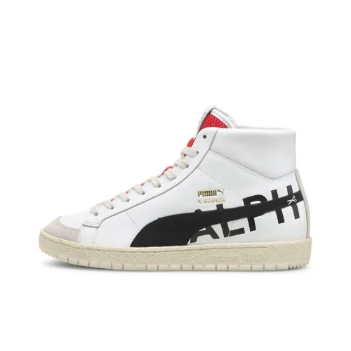 PUMA Ralph Sampson 70 MID Draft Покрытие Баланс Легкий MID Топ Скейтборд Кроссовки Унисекс Белый Черный Красный
