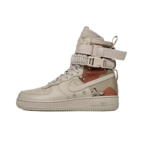 Nike Air FORCE 1 Desert CAMO Высокие Кроссовки для скейтбординга Унисекс Хлопок Цвет