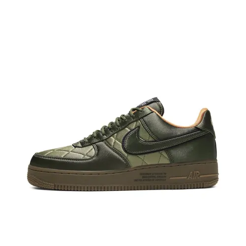 Nike Air FORCE 1 MA 1 Air Force Куртка Non Slip Легкий Низкий Топ Скейтбординг Кроссовки Унисекс Темно-зеленый