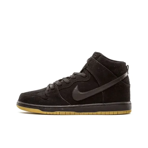 Nike Dunk SB Покрытие Slip-Resistant High Top Скейтборд Кроссовки Мужские Черные