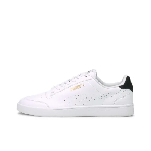 PUMA Shuffle Perf Low Топ Скейтборд Кроссовки Мужские Белый Черный Каблук TAB
