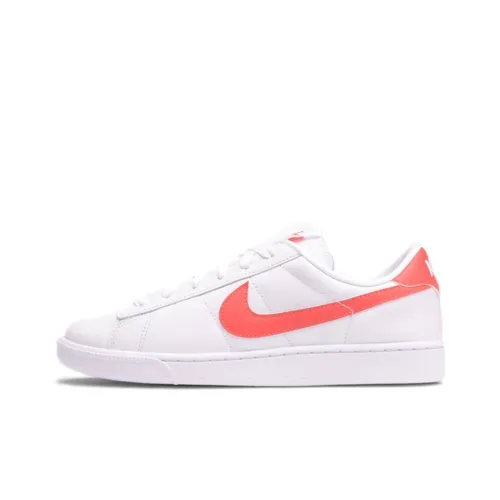 Nike Tennis Classic Покрытие Slip-Resistant Низкий Топ Скейтбординг Кроссовки Женские Белый Красный