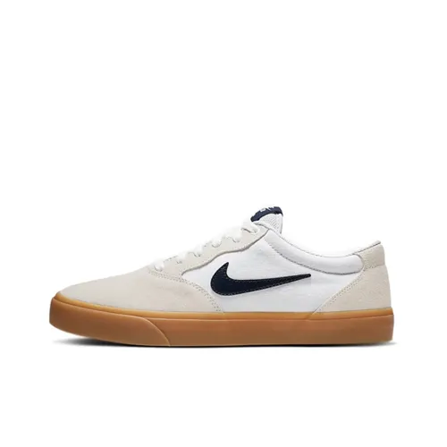 Nike SB Chron Low Топ Скейтборд Кроссовки Унисекс Белый Коричневый