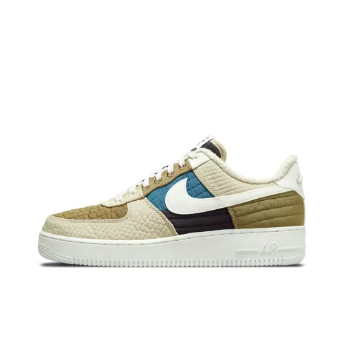 Nike Air FORCE 1 Low Топ Скейтборд Кроссовки Мужские Хаки Переработанный Материал