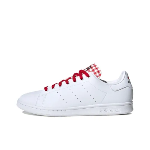 Adidas Originals Stan Smith Low Топ Кроссовки для скейтбординга Женские Белый Красный Черный