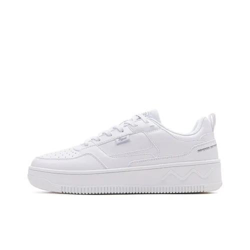 361° Air Force One Slip-resistant Abrasion-resistant Low Top Skateboard Shoes Men's White Gray