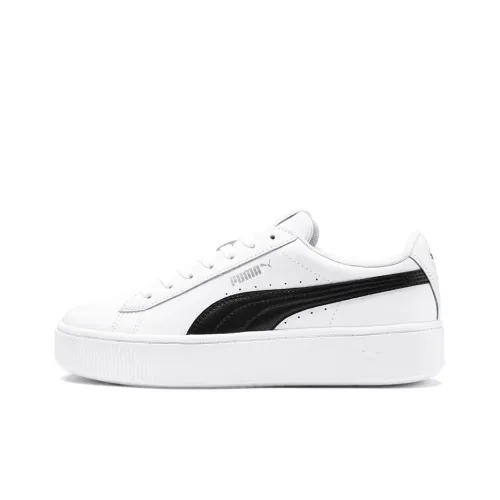 PUMA Vikky Low Топ Скейтборд Кроссовки Женские Белые Черные