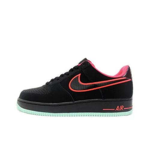 Nike Air Force 1 YEEZY Нескользящий Легкий Низкий Топ Скейтбординг Кроссовки Мужские Черный Розовый