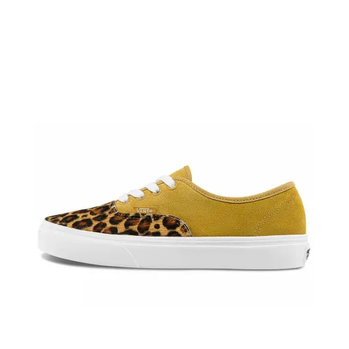 VANS Аутентичные низкие кроссовки для скейтбординга унисекс коричнево-желтые