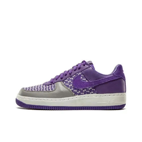 Nike Air Force 1 UNDFTD Фиолетовый Нескользящий Легкий Низкий Топ Скейтборд Кроссовки Мужские Фиолетово-Серый