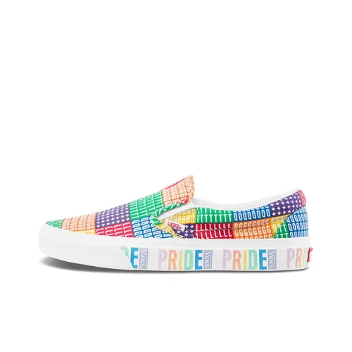 VANS Slip On Series Rainbow Collection Низкие Скейтборд Кроссовки Unisex Multicolor