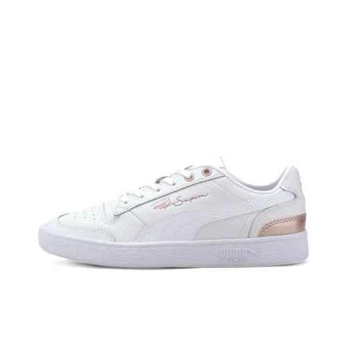 PUMA Ralph Sampson Износостойкий и Легкий Низкий Топ Кроссовки для скейтбординга Женские Whisper Белый