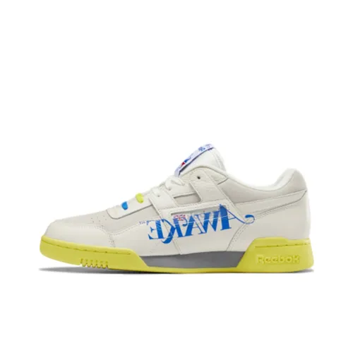 Reebok Workout Бодрый Плюс Амортизация Низкие Кроссовки для скейтбординга Унисекс Белые