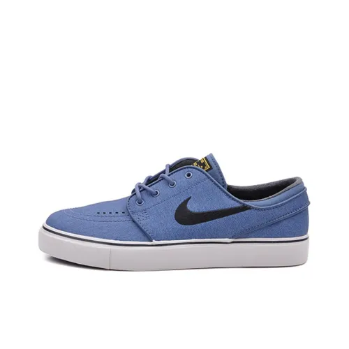 nike SB Stefan Janoski Zoom Кожа Новый Сланец Покрытие Противоскользящий Низкий Топ Скейтборд Кроссовки Мужские Синие