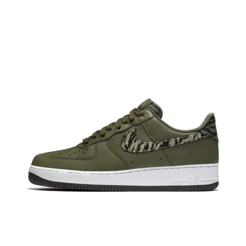 Nike Air Force 1 AOP Премиум Slip-resistant Low Top Скейтборд Кроссовки Мужские Оливково-зеленые