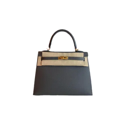 HERMES Kelly Эпсомская кожа Сумка Kelly Сумка Женская 88 88Graphite Графитовый серый
