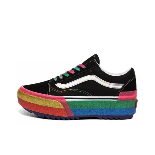Vans Old Skool Collection Низкие Кроссовки для Скейтбординга Женские Черные