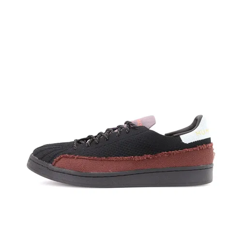 Pharrell Williams x Adidas Originals SUPERSTAR Low Топ Скейтборд Кроссовки Унисекс Черный Коричневый Фиолетовый