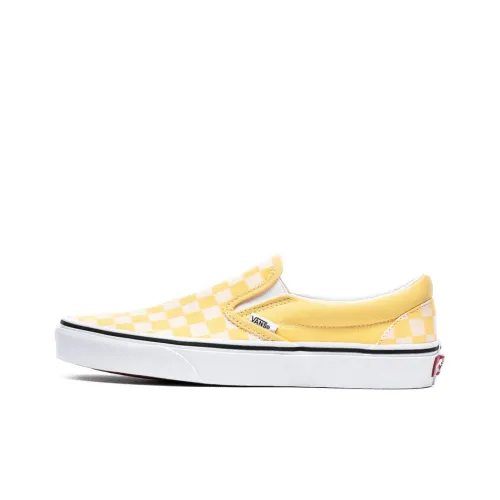 Vans Slip On Series Low Топ Скейтборд Кроссовки Женские Желтые
