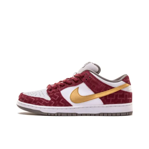 Nike Dunk SB Shanghai Low Скейтборд Кроссовки Унисекс Белый Красный 2013
