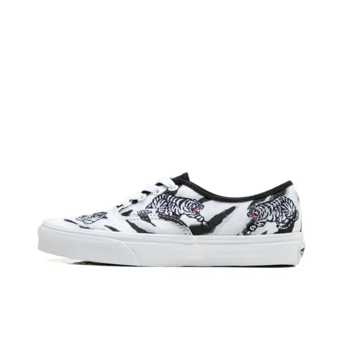 VANS Authentic Series Low Топ Скейтборд Кроссовки Унисекс Черный Белый