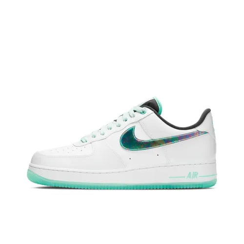 Nike Air Force 1 Slip Resistant Abrasion Resistant Низкий Топ Скейтбординг Кроссовки Мужские Ледяной Зеленый