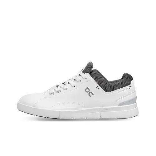 FEIDELEIHEZUO x On The Roger Advantage Slip-Resistant Abrasion-Resistant Low-Top Skateboard Shoes Men's White Limestone