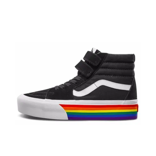 VANS SK8 V Платформа Высокие Кроссовки для Скейтбординга Женские Черные