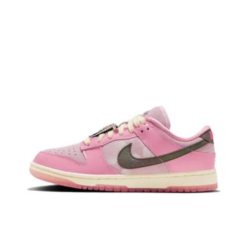 Nike Dunk Скейтборд Кроссовки Низкие Розовые Женские