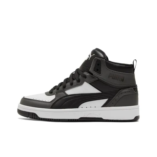 PUMA REBOUND High Top Скейтборд Кроссовки Унисекс Черный Белый
