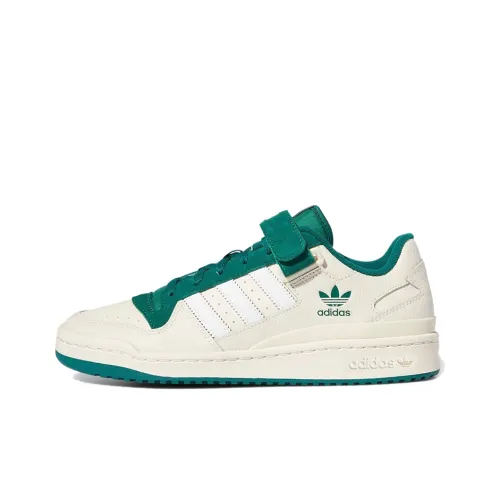 Adidas Originals FORUM Low Легкие и Дышащие Низкие Кроссовки для Скейтбординга Унисекс Белый Зеленый